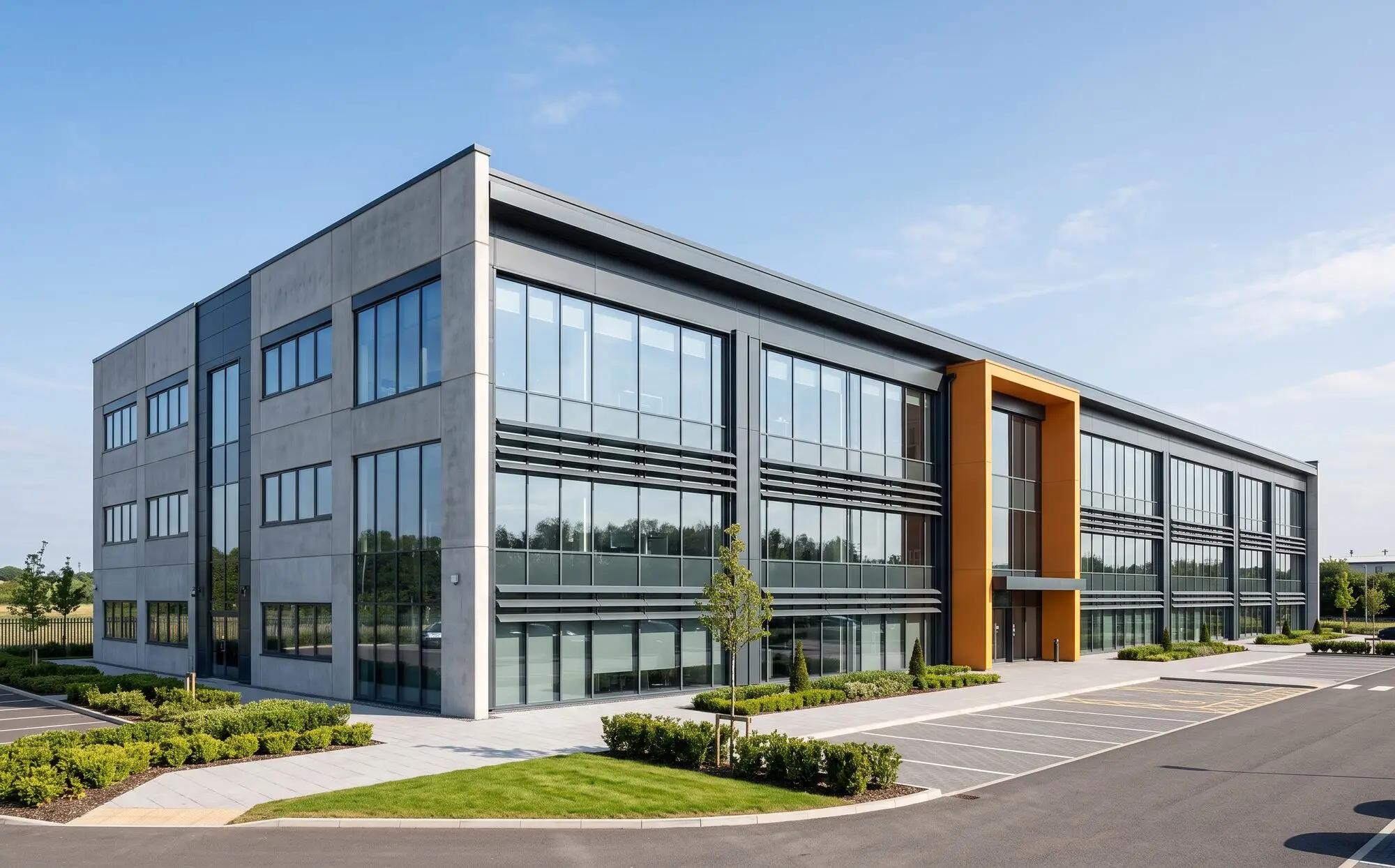 Modern UK commercial building