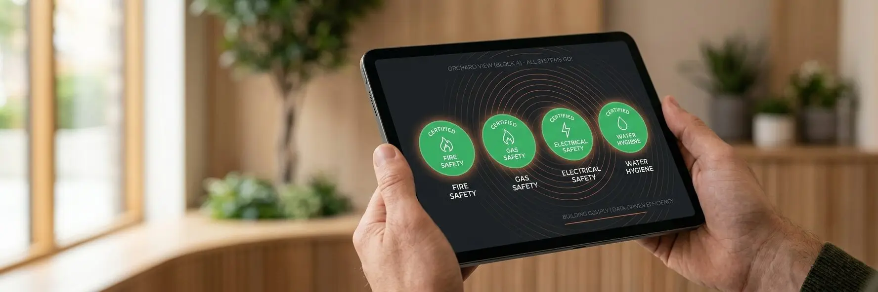 Building compliance certificates showing certified status