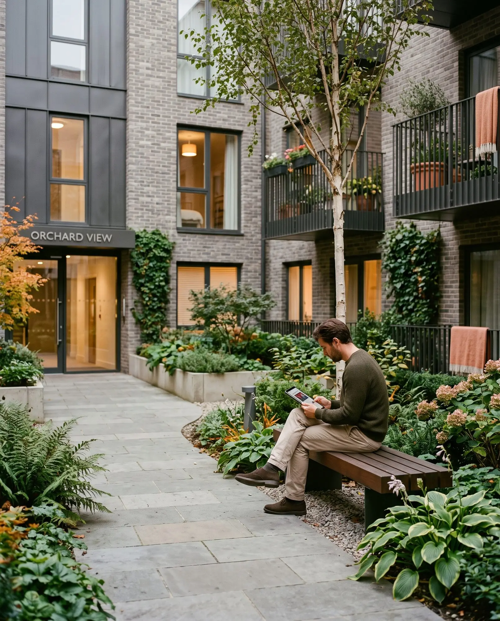 Well-run residential block communal space